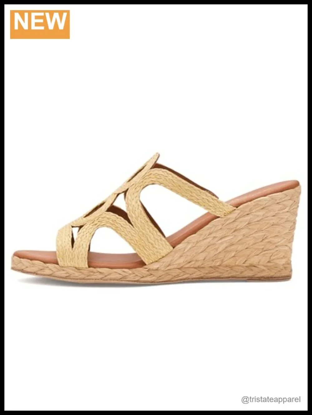 Womens Neena Espadrille Wedge Sandals Slip On Geometric